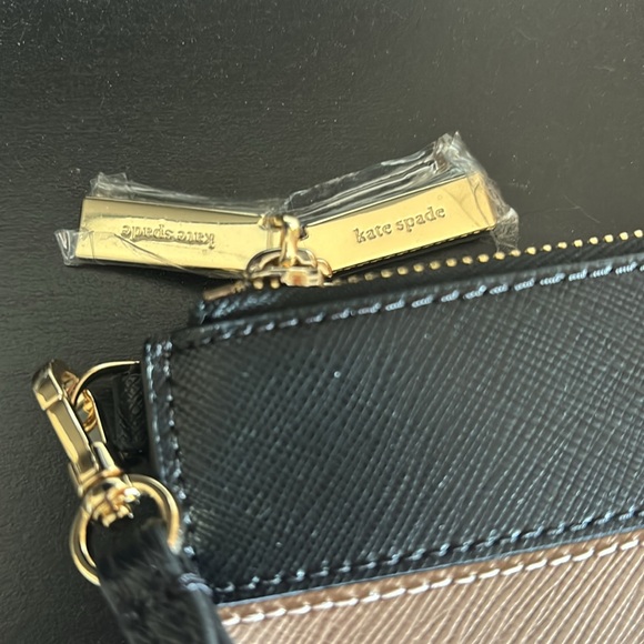 Kate Spade Black and Brown Wristlet - Picture 2 of 7